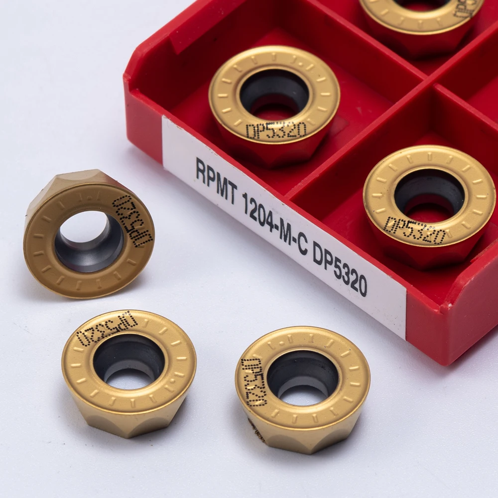 RPMW1003 RPMT1204 DP5320 DP5420 inserto de fresado de carburo torno CNC RPMT RPMW hoja de molino redondo herramientas de torneado de corte de Metal