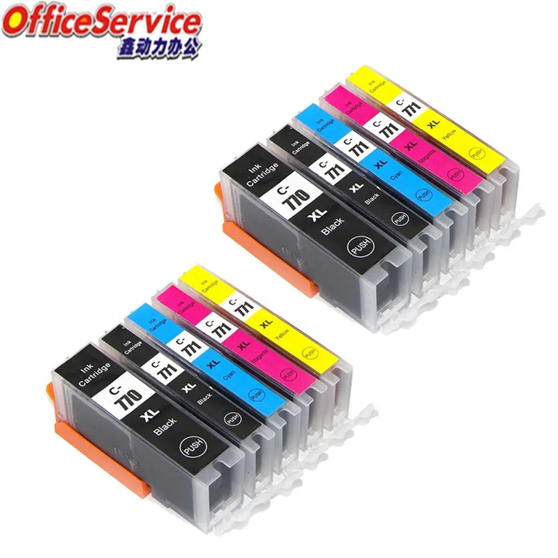 PGI770 PGI-770 CLI-771 PGI770XL Ink Cartridge Compatible For Canon TS5070 TS6070 TS8070 MG5770 MG6870 MG7770 Printer