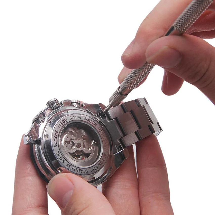 Herramienta de reparación de relojes, barra de resorte de acero inoxidable, herramienta de repuesto de correa de reloj