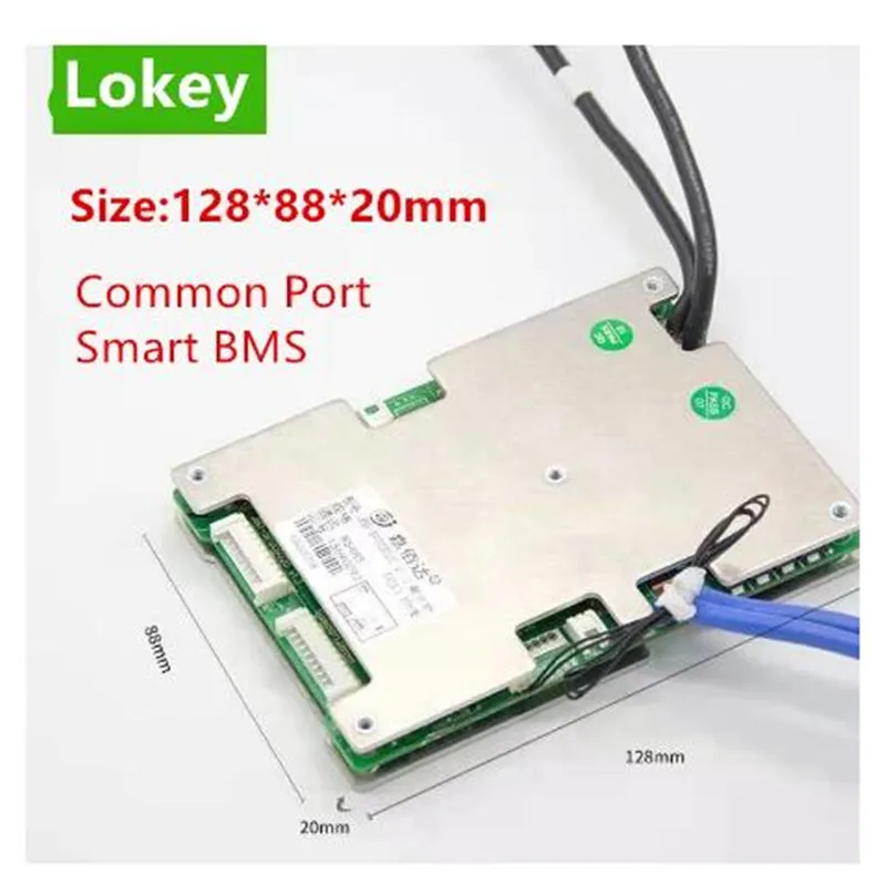 Smart BMS 16S 48V 60V 30A 40A 50A 60A litio li ion lipo lifepo4 batterys balance board porta comune BMS con APP Bluetooth