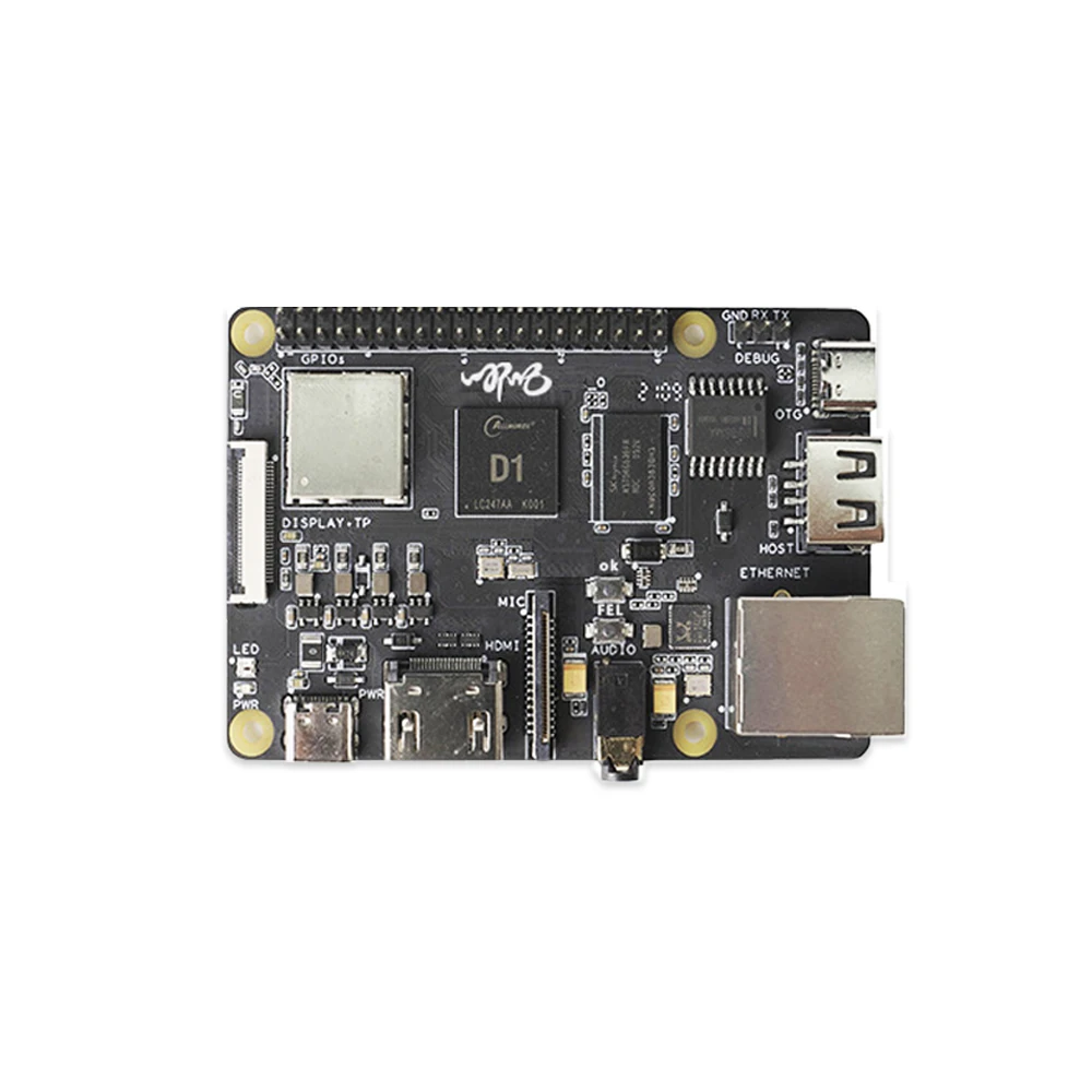 Sipeed Nezha 64bit RISC-V Linux SBC  Board, Allwinner D1@1.0GHz with 1GByte DDR3, Support Tina/Debian System