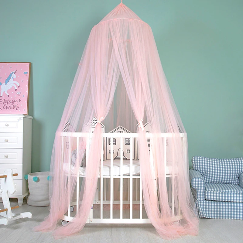 Kid Bedding Mosquito Net Hanging Tent Baby Bed Curtains Girl Princess Home Decoration Living Room Bedroom Corner Bed Crib Canopy