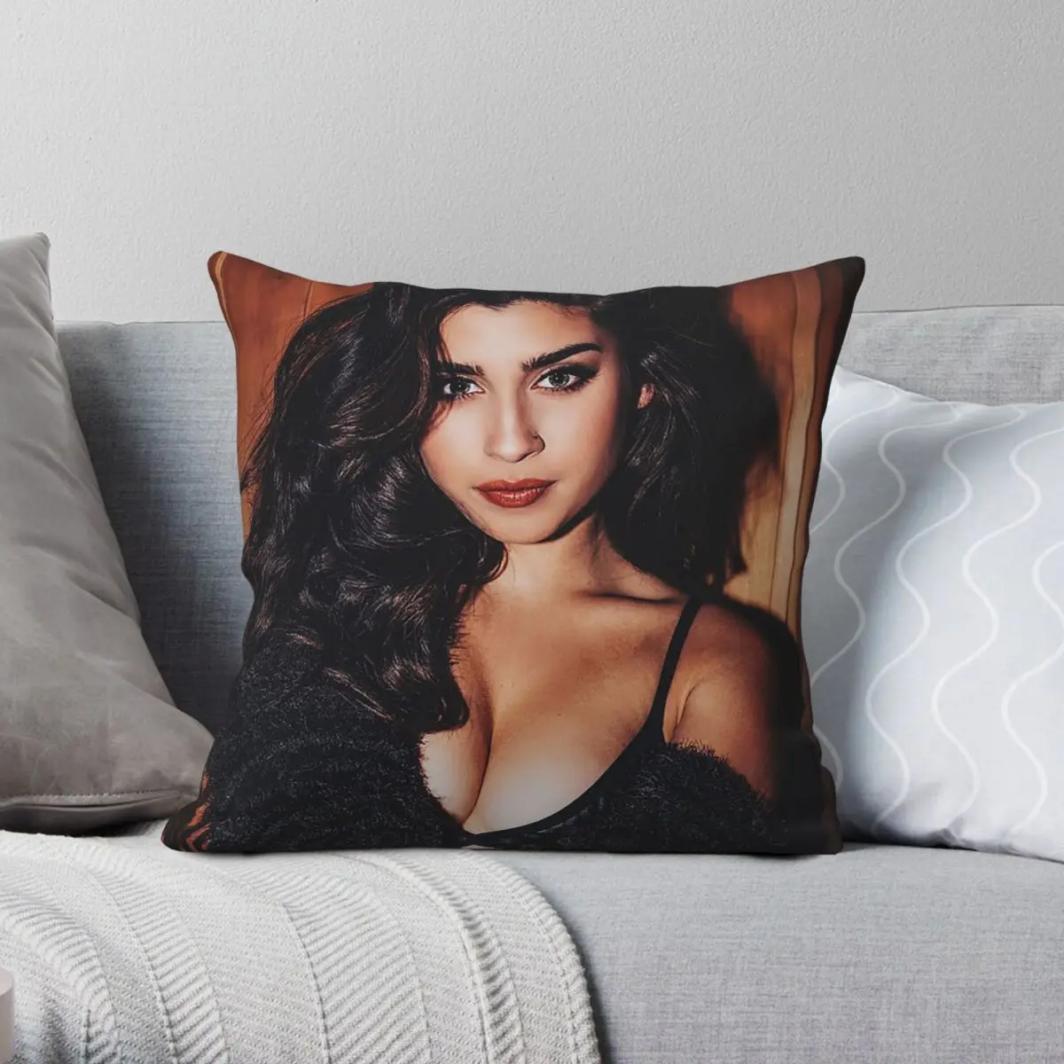 

Lauren Jauregui Kode Mag Square Pillowcase Polyester Linen Velvet Printed Zip Decor Throw Pillow Case Sofa Seater Cushion Cover