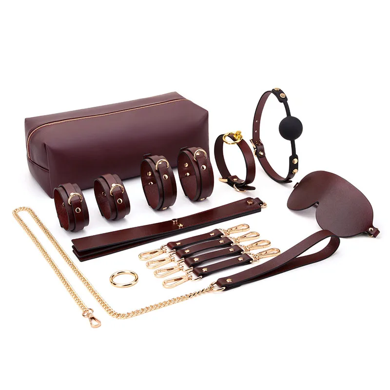 9pcs Brown with Bag