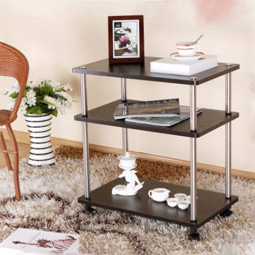 3 Layer Removable Square Small Table Living Room Coffee/Tea Table Simple Can brake Tea Art Table Tea Shelf 60*40*68cm