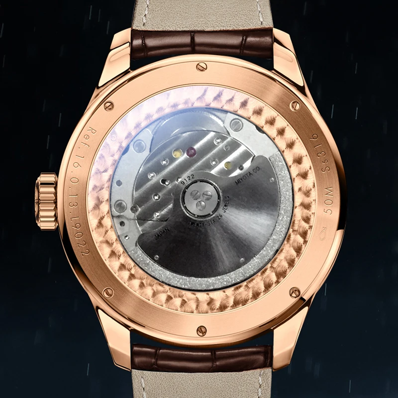 LOBINNI Top Luxury Mens Automatic Mechanical Watch Date Week Multi Function Watch Sapphire Waterproof Clock Relogio Masculino