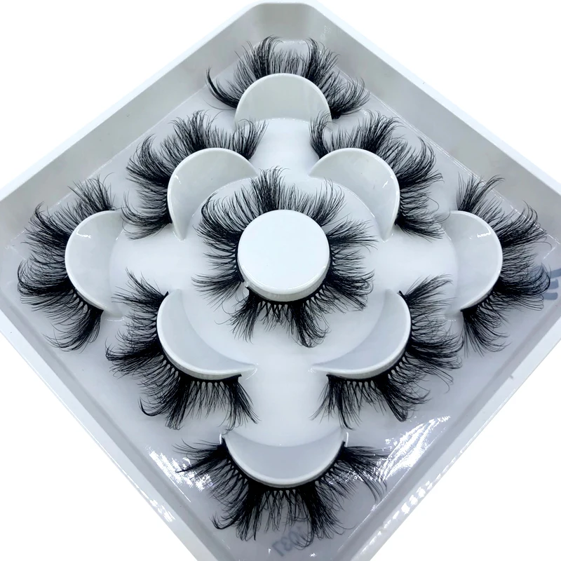 5 Paar flauschige Wimpern 8–25 mm 3D-Nerzwimpern lange dicke natürliche falsche Wimpern Großhandel Wimpern Anbieter Make-up Nerzwimpern – Detail 37