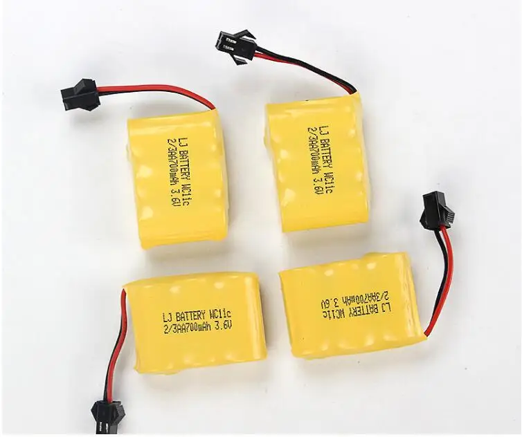 MasterFire 8pack/lot 3.6v 700mah NI-CD 2/3AA Battery Remote deformation car Electric toys robot rechargeable with SM-2P Plug