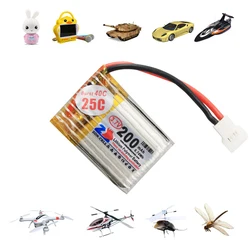 3.7v 200mAh akumulator li-po 602025 akumulator litowo-polimerowy 25C wysoki prąd do części miniaturowej helikopter