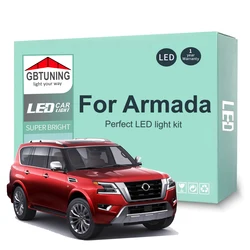 Car Accessories For Nissan Armada TA60 Y62 2004-2017 2018 2019 2020 2021 Canbus Dome License Plate LED Interior Light Bulb Kit