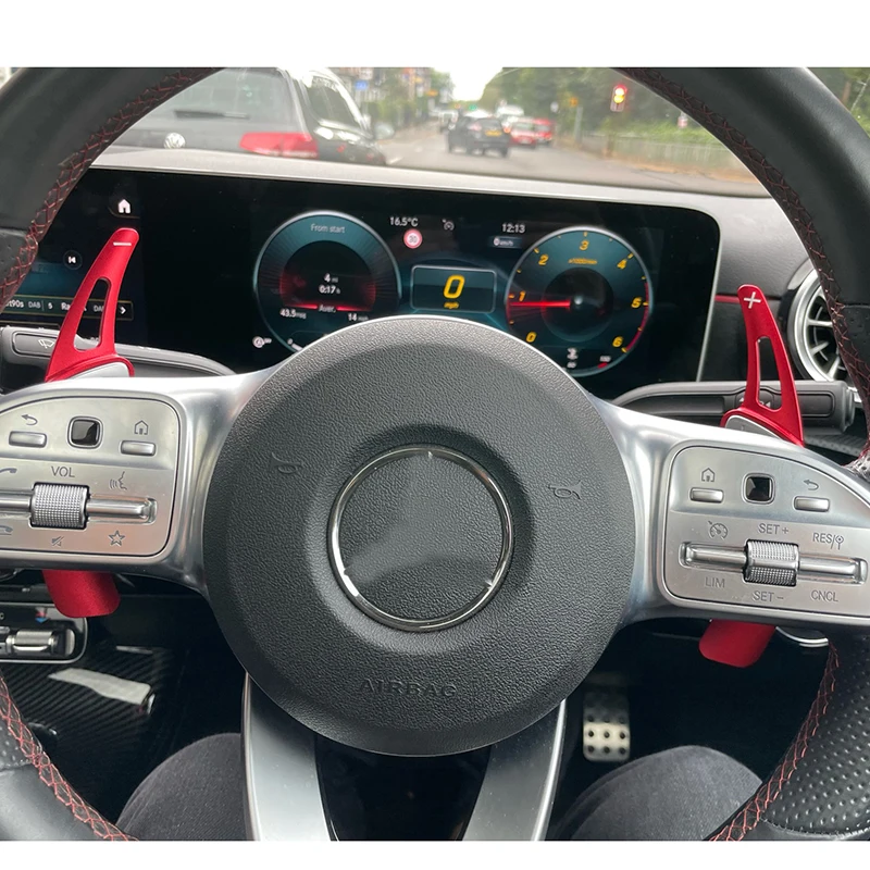 Paddle Shift For Mercedes-Benz A Class W177 Sedan V177 MB A180 A180d A200 A250 2019 2020 Car Steering Wheel Shifter DSG Stickers