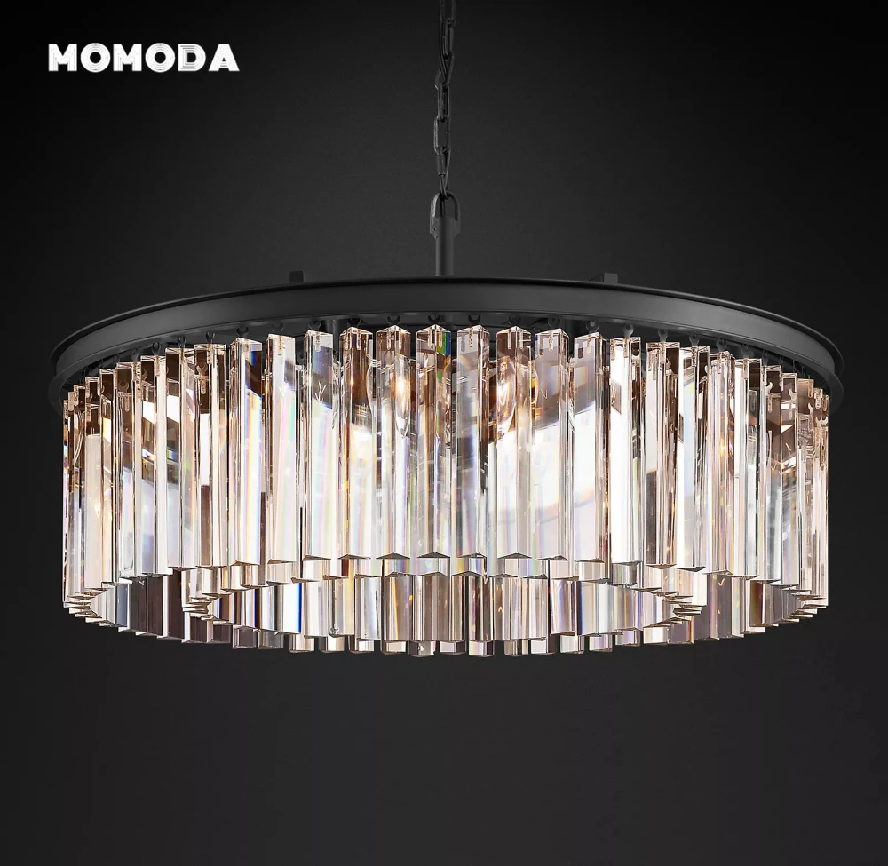 Modern Crystal Chandeliers LED 1920s Odeon Round Chandelier Decoration Living Room Bedroom Dining Room Hanging Lamps Lustre image 6