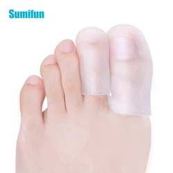 2Pcs/Pair Big Middle Silicone Toe Protector Foot Corns Blister Wear Pads Toenail Injured Ingrown Hammer Pain Relief Tools C1641