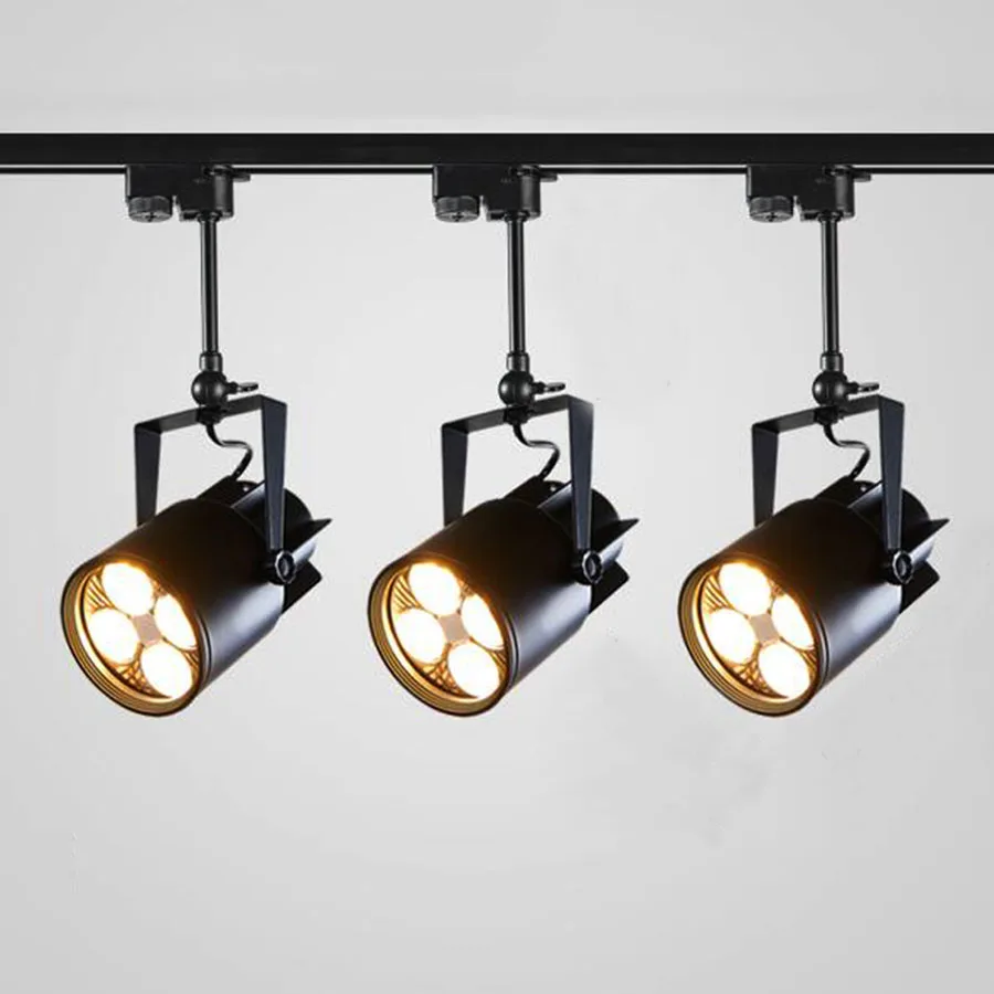 

Thrisdar Loft Art Industrial Retro LED Track Lamp 15W 25W 35W Bar Clothing Store LED Spotlights Vintage Rail Track Light