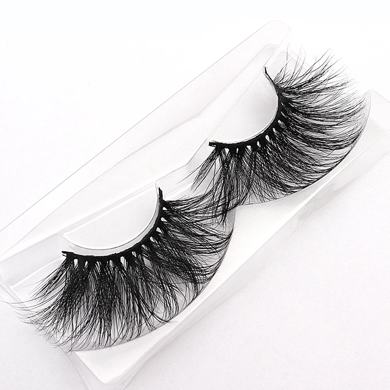 25mm-30mm 5D Lashes Real Mink Fake Eyelashes Super Long Professional Make Up Thick Long Mink Lashes High Volume Lash Extension