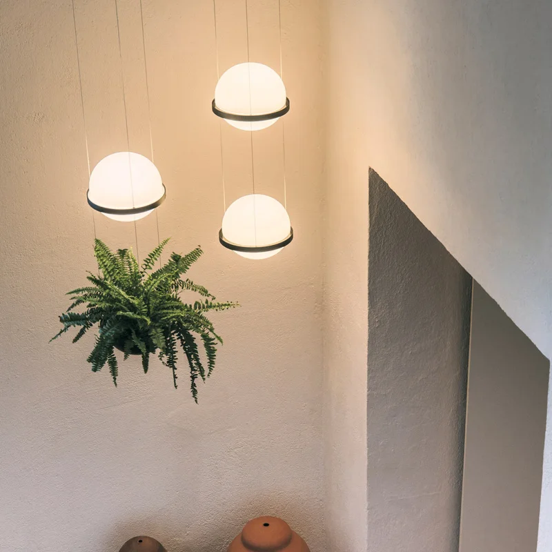 

Modern Palma suspension LampNordic plant pots pendant light Restaurant Living room Bedroom Bar decor plant glass pendant lamp