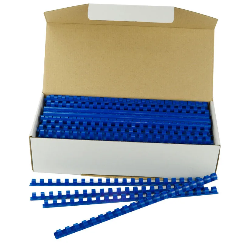 100PCS/BOX 8mmx300mm 21 Rings PVC Binding Aprons 40 Sheets Notebook A4 Documents Machine Plastic Strip Office School Suppliers
