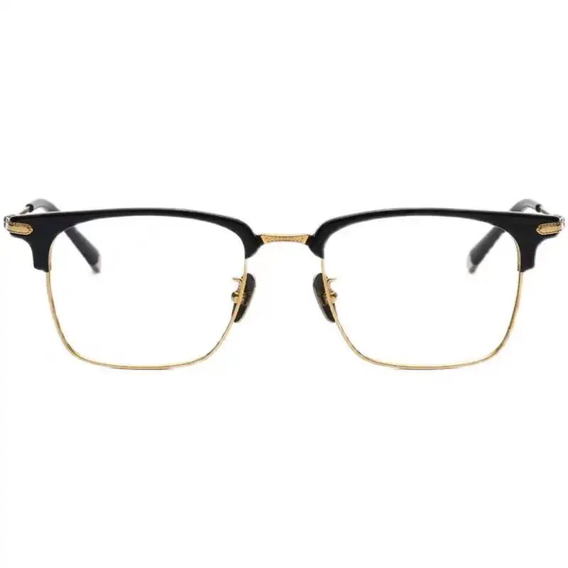 High Quality Titanium Ultralight Glasses Frame Japanese Handmade Retro Square Men Fashion Eyeglasses Women Eyewear Spectacles