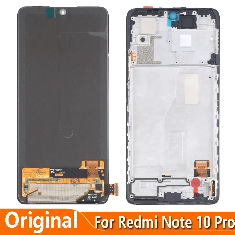 

AMOLED For Xiaomi Redmi Note 10 Pro MAX M2101K6I M2101K6G M2101K6R LCD Display Touch Screen Digitizer Assembly