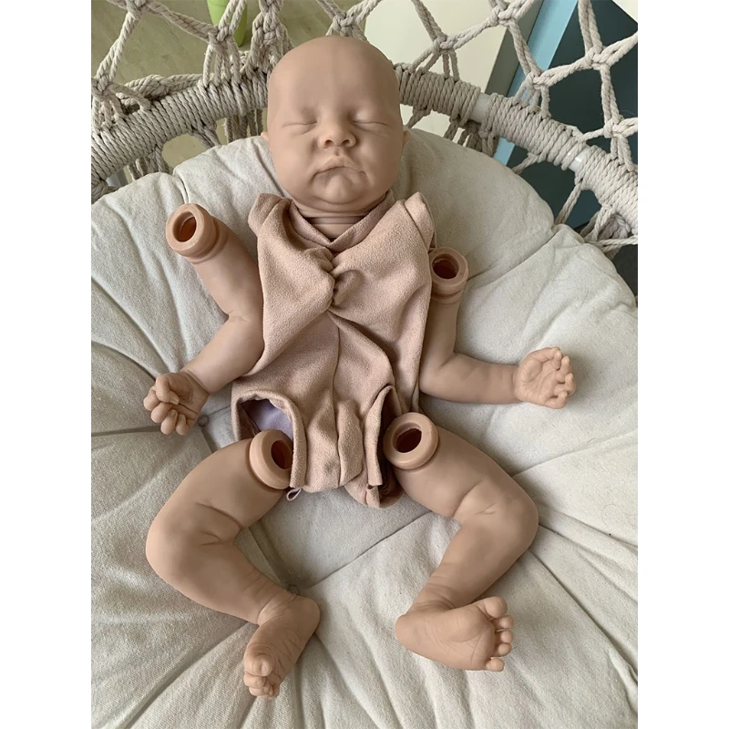 

Reborns Doll Kit Unpainted 21 inch Full Baby Dolls Realistic Handmade Lifelike doll Body Blank Set DIY Head Mould Limbs Toy Gift