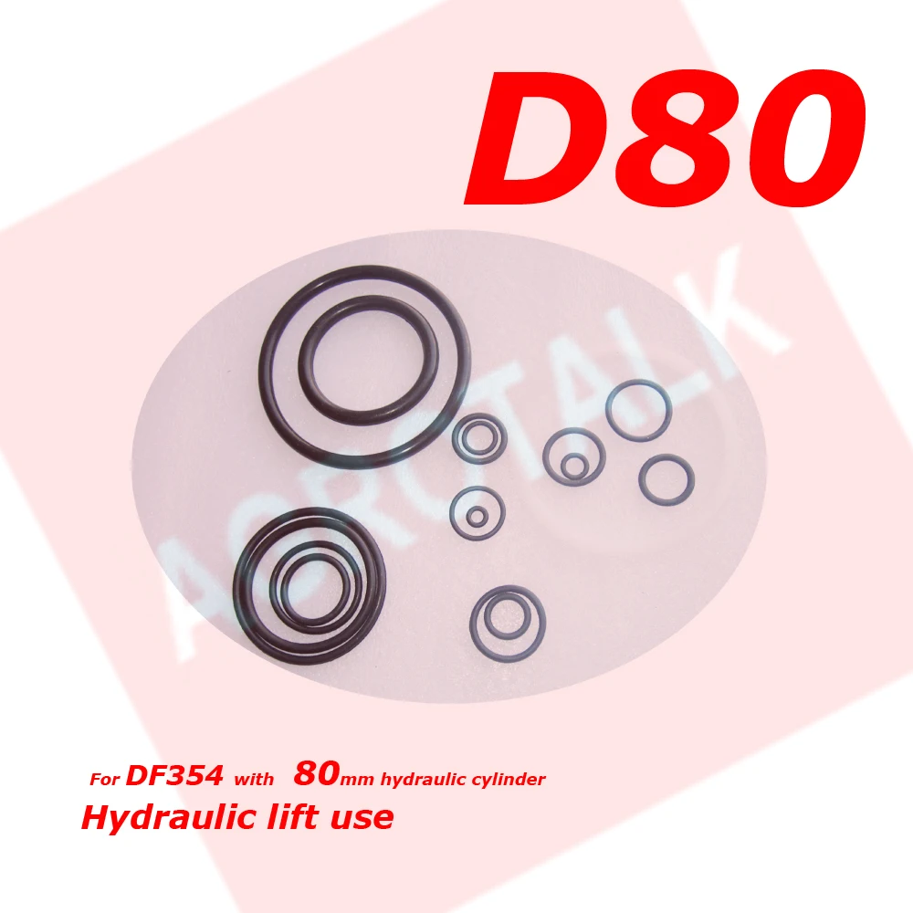 Oil seals for hydraulic for Dongfeng DF304 (piston 75 mm ) / DF354 ( piston 80mm ) / DF554 - DF804  / DF304 - DF354 front axle