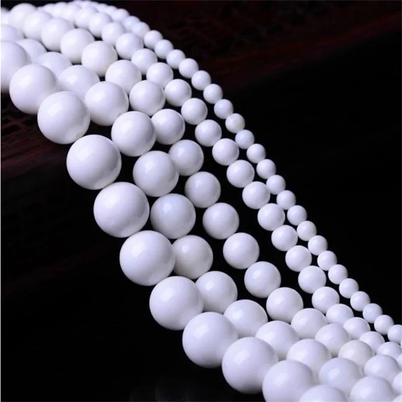 12 Style Natural Turquoises Howlite Stone Beads 4 6 8 10 12mm Coral Amethysts Round Loose Beads for Jewelry Making Diy Bracelets