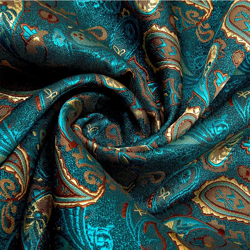 New Fashion Men Scarf Green Jacquard Paisley Silk Scarf Autumn Winter Casual Business Suit Shirt Scarf 160*50cm Barry.Wang