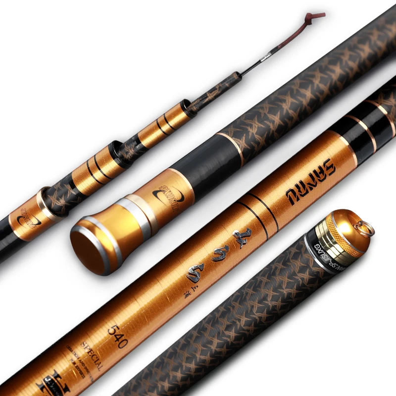 

3.6m-7.2m Taiwan Fishing Rod Ultra-light 60T Carbon Spuer Hard Hand Poles 28 Tonalty Carp Fishing Canne Peche Fishing Gear Pesca