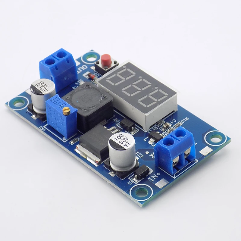 LM2596 LM2596S ADJ Power supply module with voltmeter DC-DC Step-down module adjustable Voltage regulator 5A 3A