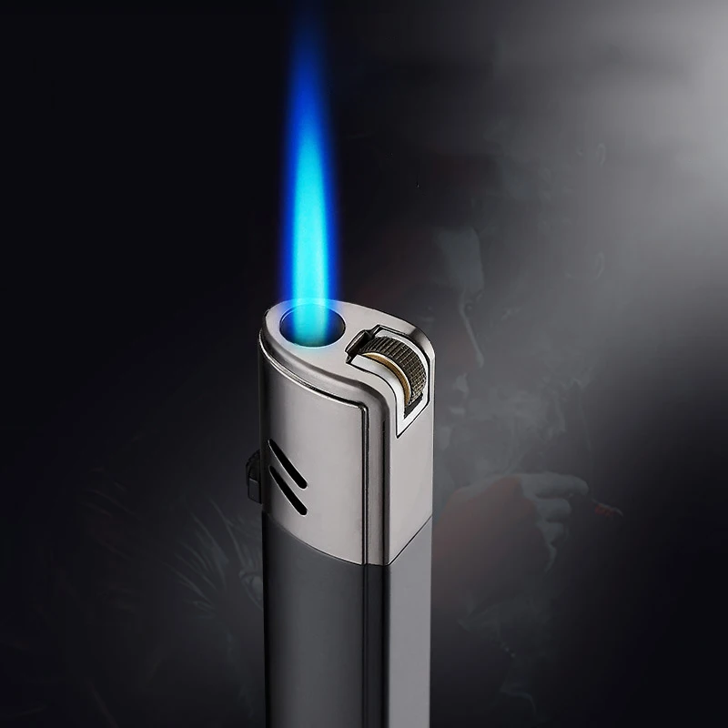 Gas Lighters Cigarette Jet Turbo Lighter Fixed Flame Metal Flint 1300C Gadgets for Men Smoking Accessories