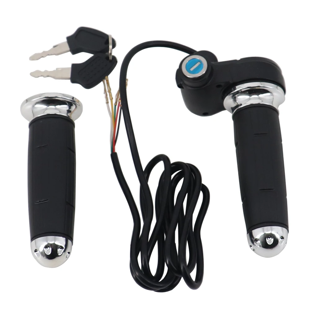 1 Pair Aluminium Alloy E-Bike Scooter Twist Throttle Grip For Harley Citycoco Electric Scooter