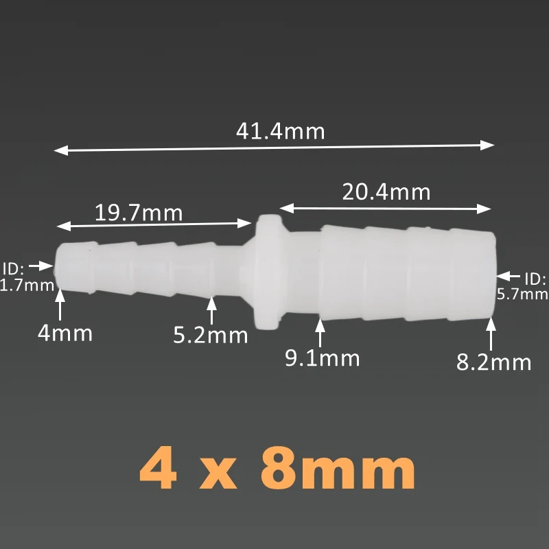 5 ~ 500 sztuk 4 6 8 10 12mm PE plastikowe Pagoda zmniejszenie złącze zbiornik akwarium pompa powietrza Adapter nawadnianie ogrodu wąż...