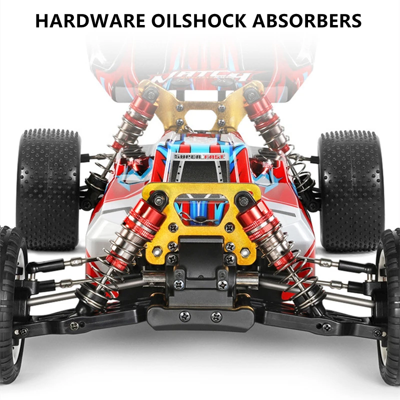 Full Simulation Design 1:10 4WD Remote Control Buggy Toy 50KM/H 41CM All-Terrain Racing Steer Adjustment Alloy Gear RC Car Model