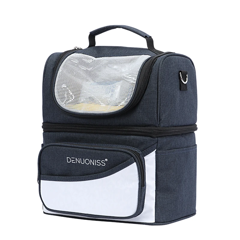 DENUONISS Lunch Bag Latest Models Double-layer Aluminum Foil Picnic Insulation Bag Fresh Milk Refrigerator Bag For Food