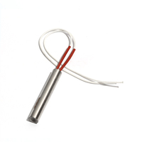 5PCS 18mm Diameter 98~115mm Length 304SUS Single Head Dual Electric Heating Tube 110V/220V/380V 550/560/590/620/650W Heater Part