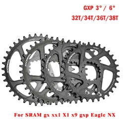 Chainring Roda dentada de bicicleta gxp , coroa dentada de bike de montanha 32t/34t/36t/38t