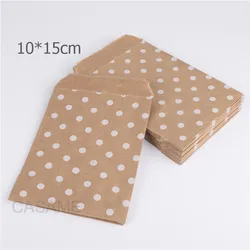 50PCS 15CM*10CM Chevron Diy Kraft Paper Popcorn Bag Food Safe Favor Paper Birthday Bags Designs of Party Craft Paper Bags