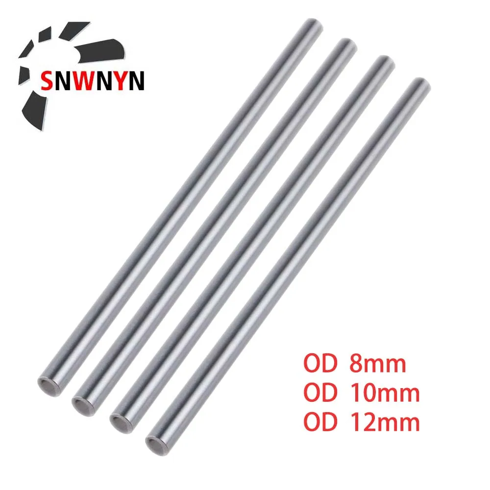 2PCS/Set Linear Optical Axis OD 8mm 10mm 12mm  Shaft Cylinder Linear Rail Smooth Round Rod Length 300-600mm For 3D Printer Parts