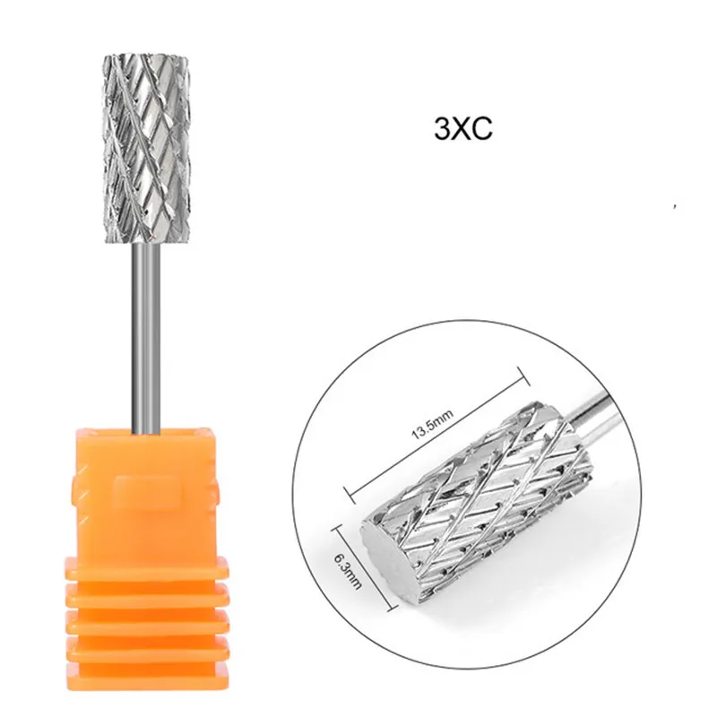 Tungsten Steel Milling Nail Drill Bit Carbide Nail Drill Bit Ceramic Alloy Milling Cutter Nail Tool Accessories