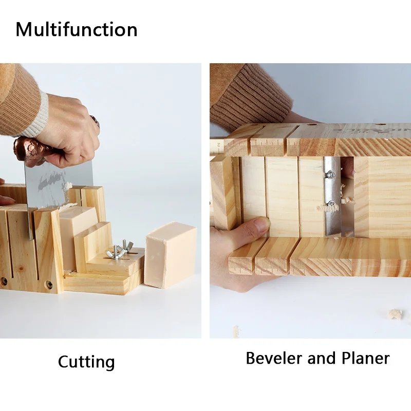 Regulowana drewniana urządzenie do cięcia mydła wielofunkcyjne narzędzie do cięcia i strugania Beveler do robienia ręcznie robionych mydeł