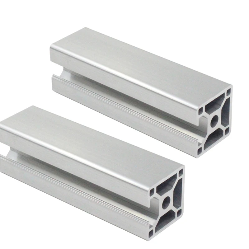 Perfil de aluminio anodizado para máquina de grabado láser CNC, marco de extrusión de guías lineales, ranura en T, 3030 N3, 100-1200mm, 2 unidades