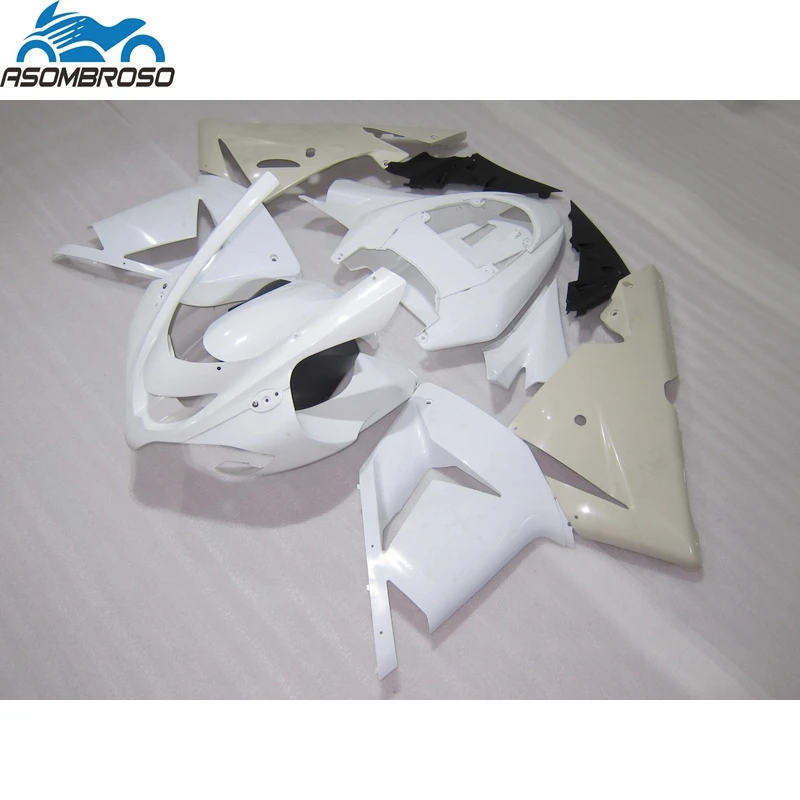 

ABS Plastic Motorcycle Bodyparts for Kawasaki Ninja ZX10R fairing kit 2004-2005 white black fairing set zx10r 04 05 GU47