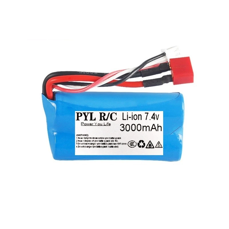 7.4V 2200mah/1500mah 18650 Battery for Wltoys 12428 12401 12402 12403 12404 12423 FY-03 FY01 FY02 rc toys parts 2S 7.4V battery