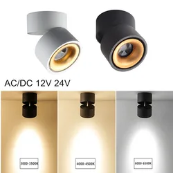 7W 10W 12W 15W Ceiling Light Surface Mounted LED Spot Light 360 angle adjustable 12V 24V for Livingroom Bedroom Modern Lighting