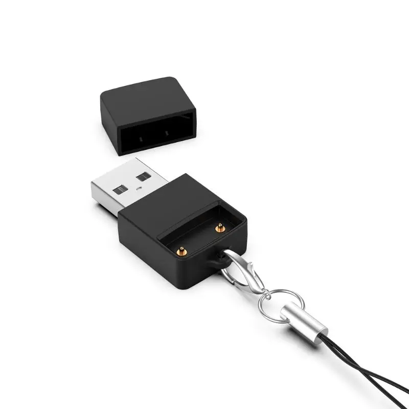 Mini cargador de batería USB portátil, puerto de carga Universal, negro, para cigarrillo electrónico Juul 1/2