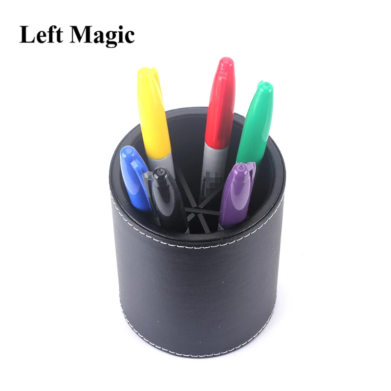 Color Pen Prediction - Leather Pen Holder - Close Up Magic / Magic Trick/Mentalism