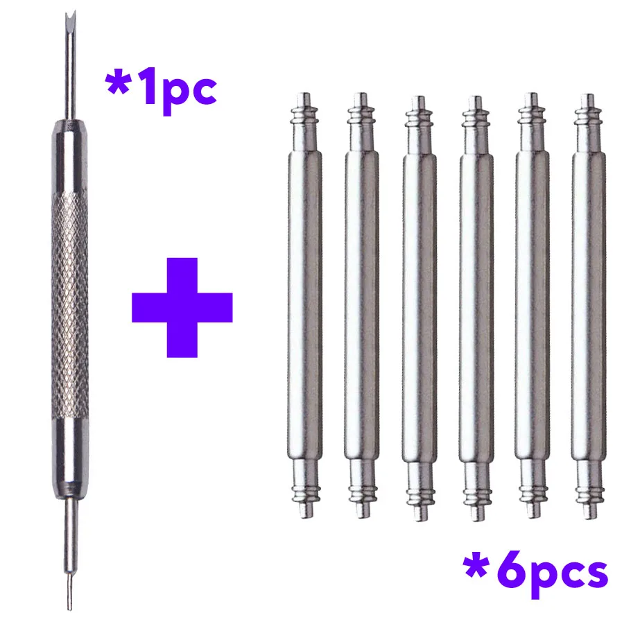 Herramientas de reparación de correas de reloj de Metal, abridor de correas de reloj de acero inoxidable, reemplazo de barra de resorte, herramienta