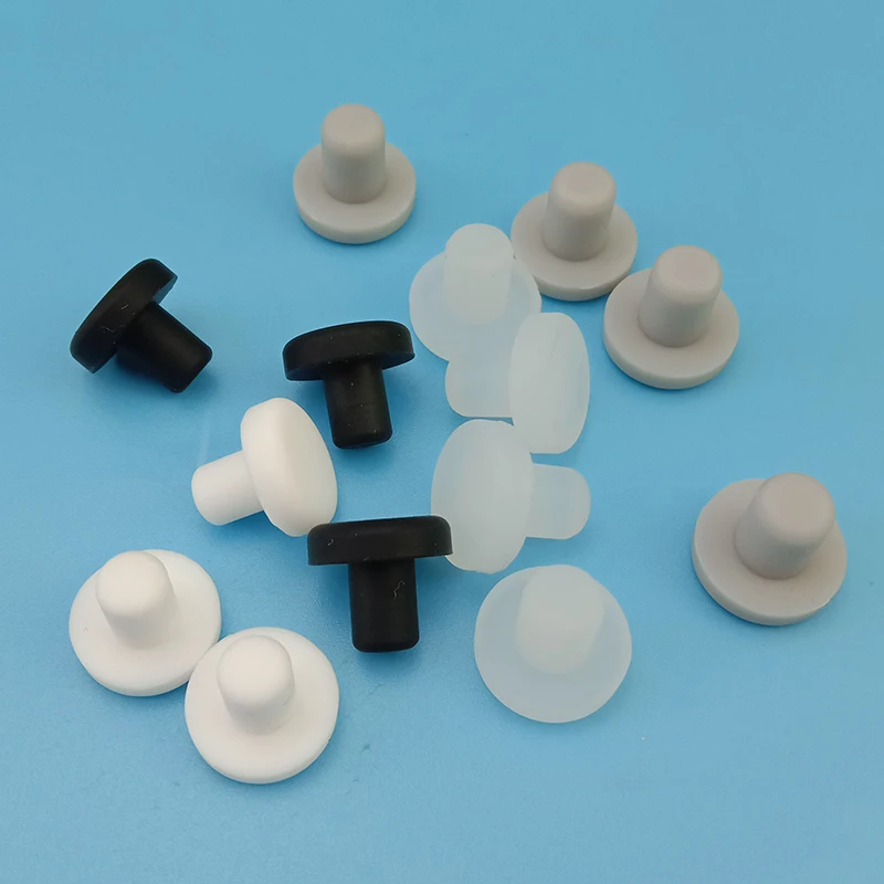 10pcs Silicone rubber T type Sealed Caps Male Plug Stopper 5.5mm 5.8mm 6mm 6.3mm 6.5mm Round Test Tube end caps Hole Masking