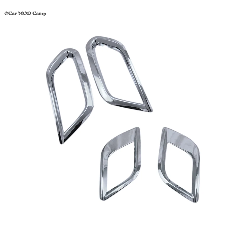 Car Accessories ABS Chrome Front Rear Fog Light Lamp Cover Trim for Vauxhall Opel Mokka / Buick Encore 2013 2014 2015