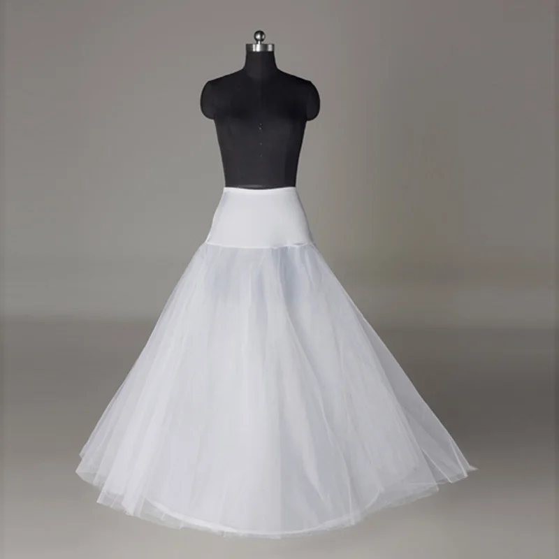 Under Wear Underskirt 1 Hoop 2 Layers Tulles Petticoat For A Line Wedding Dress Bridal Gown